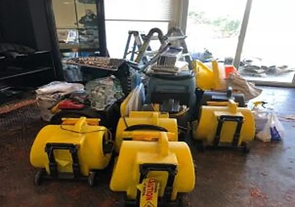 Drying equipment set up before the rebuild